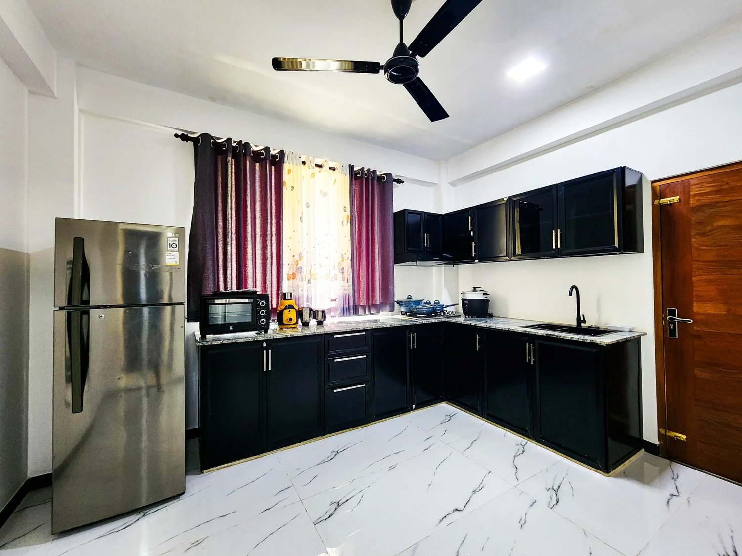 Kitchen inside a Villa 777 apartment